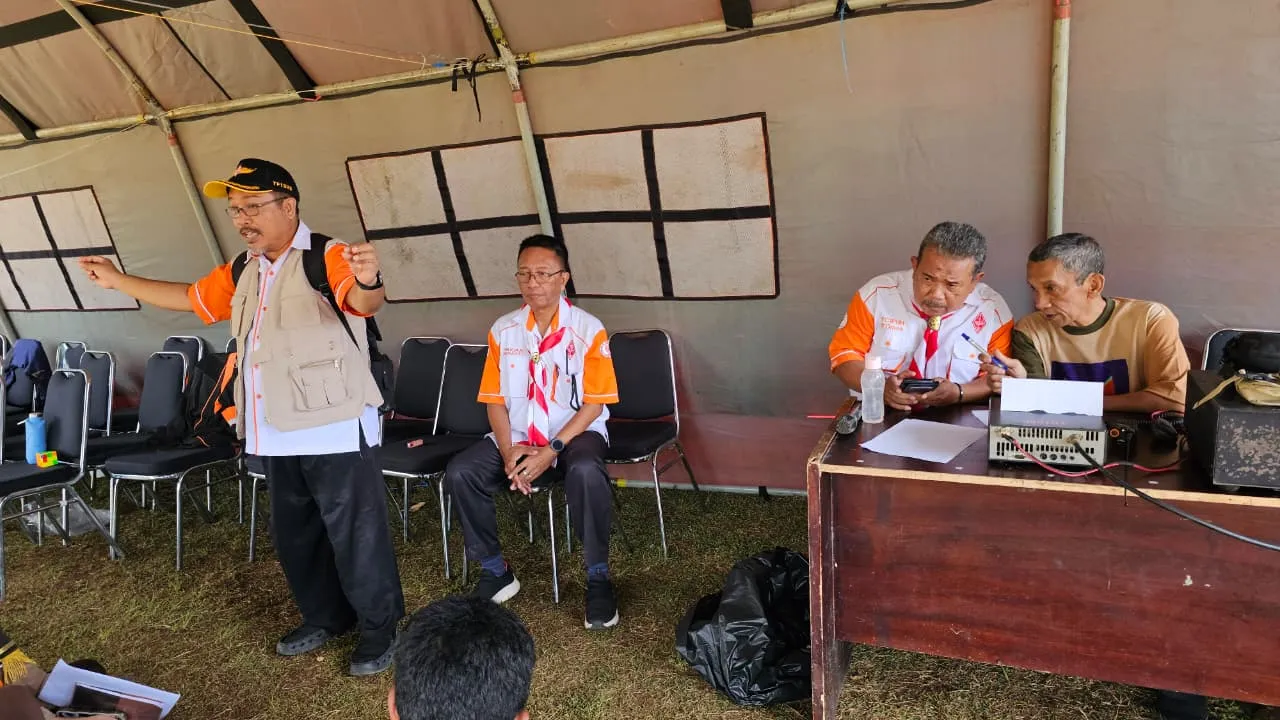 Kegiatan Hari Kedua JOTA-JOTI 2025 Kwarcab Kabupaten Bandung Barat Bersama ORARI Lokal Kabupaten Bandung Barat