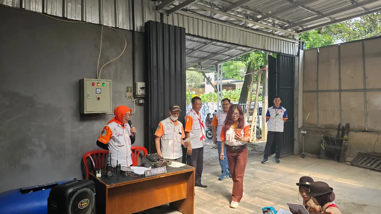 Kegiatan Hari Kedua JOTA-JOTI 2025 Kwarcab Bojonagara Bersama ORARI Lokal Bojonagara