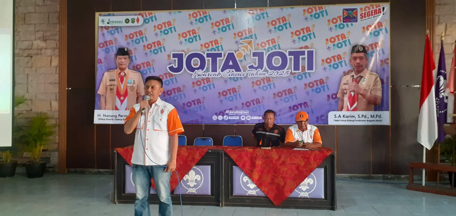 Kegiatan Hari Kedua JOTA-JOTI 2025 Kwarcab Kabupaten Ciamis Bersama ORARI Lokal Kabupaten Ciamis